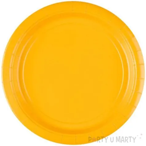 talerzyki papierowe premium amscan l zolte 22 8 cm 8 szt