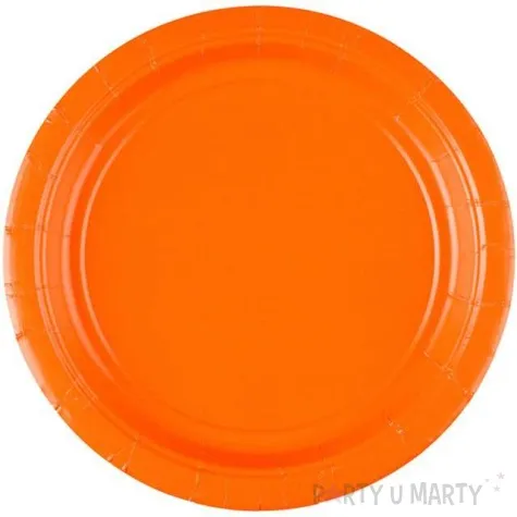 talerzyki papierowe premium amscan s jumbo pack pomaranczowe 18 cm 20 szt