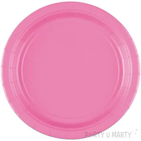 talerzyki papierowe premium amscan s jumbo pack rozowe 18 cm 20 szt