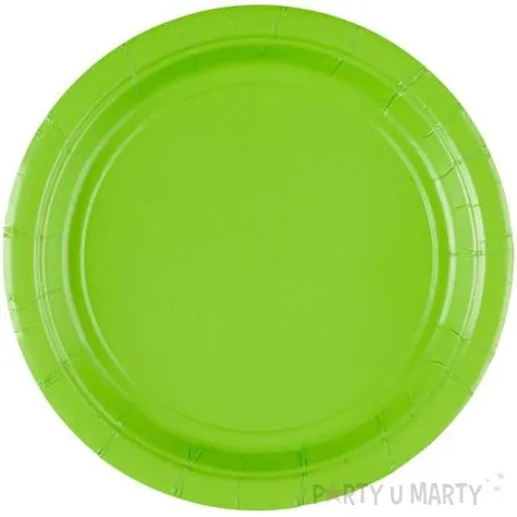 talerzyki papierowe premium amscan s jumbo pack zielone jabluszko 18 cm 20 szt