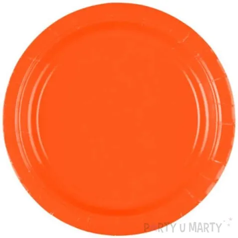 talerzyki papierowe premium amscan s pomaranczowe 17 7 cm 8 szt