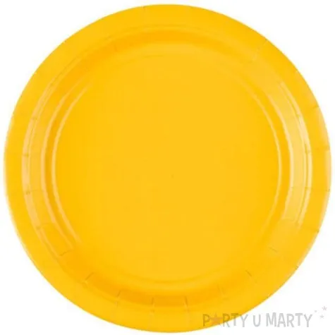 talerzyki papierowe premium amscan s zolte 17 7 cm 8 szt