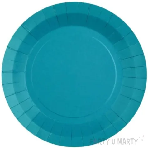 talerzyki papierowe premium blekitne ciemne santex 17 5 cm 10 szt