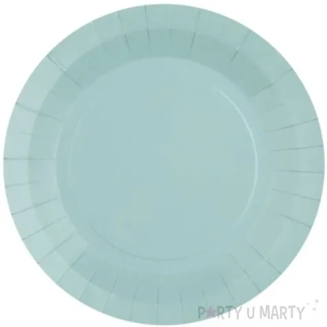 talerzyki papierowe premium blekitne jasne santex 17 5 cm 10 szt