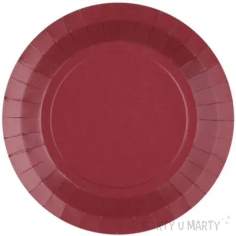 talerzyki papierowe premium burgundowe santex 17 5 cm 10 szt