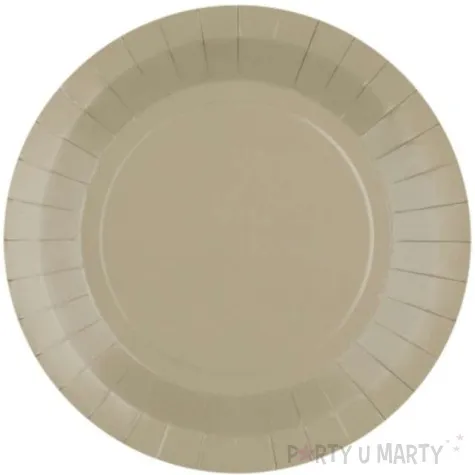 talerzyki papierowe premium taupe santex 17 5 cm 10 szt