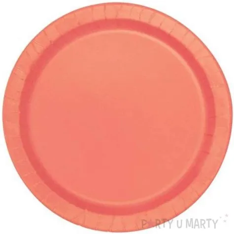 talerzyki papierowe premium unique koralowe 23 cm 16 szt
