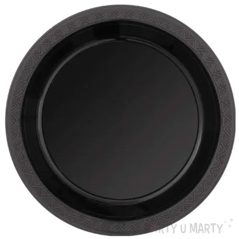 talerzyki papierowe premium unique l czarne 23 cm 8 szt