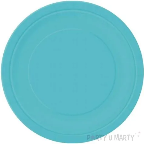 talerzyki papierowe premium unique niebieski morski 23 cm 16 szt