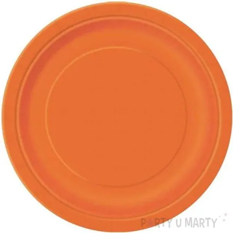 talerzyki papierowe premium unique pomaranczowe 23 cm 16 szt