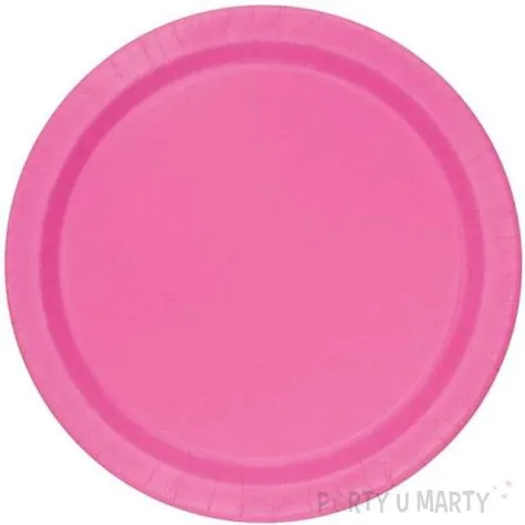 talerzyki papierowe premium unique rozowe 18 cm 8 szt