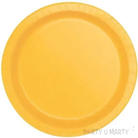 talerzyki papierowe premium unique zolte 18 cm 8 szt