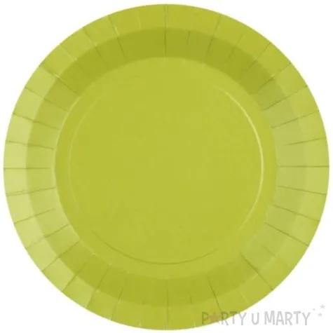 talerzyki papierowe premium zielone kiwi santex 17 5 cm 10 szt