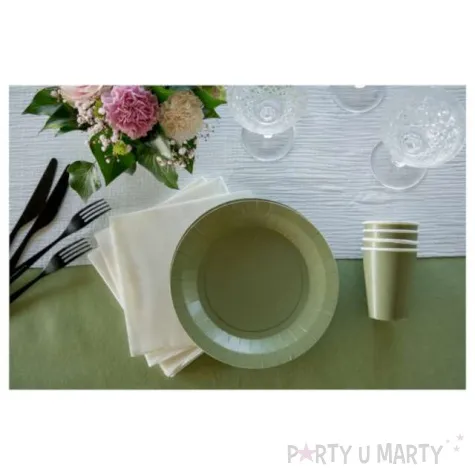 talerzyki papierowe premium zielone kiwi santex 17 5 cm 10 szt