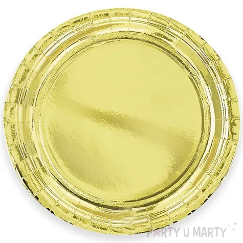 talerzyki papierowe premium zloty 18 cm 6 szt
