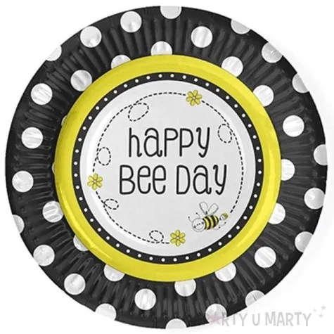 talerzyki papierowe pszczolka 18 cm 6 szt