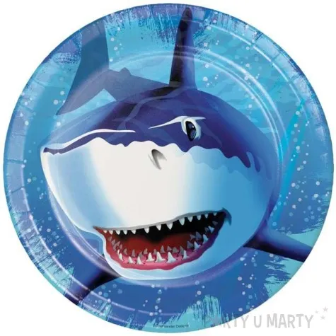 talerzyki papierowe rekin sharky creative converting 23 cm 8 szt