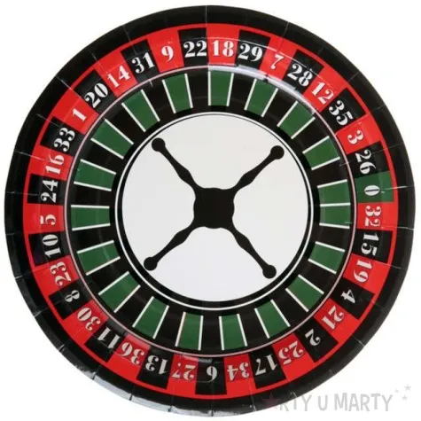 talerzyki papierowe ruletka santex 22 5 cm 10 szt