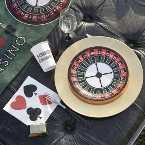 talerzyki papierowe ruletka santex 22 5 cm 10 szt