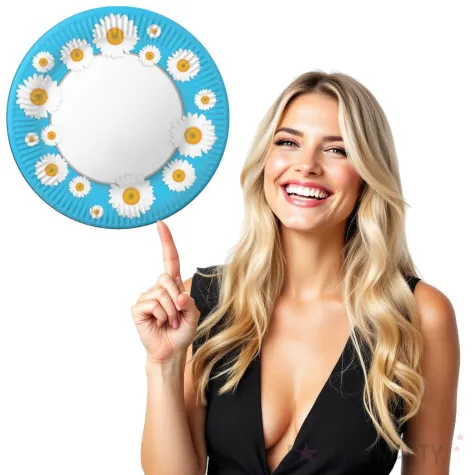 talerzyki papierowe rumianki fsopakowania 23 cm 8 szt