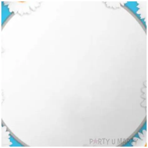 talerzyki papierowe rumianki fsopakowania 23 cm 8 szt