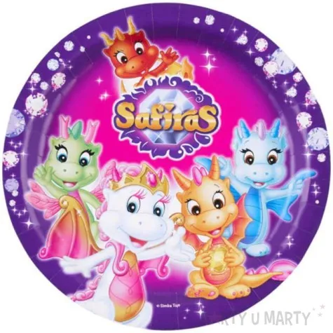 talerzyki papierowe safiras amscan 23 cm 8 szt