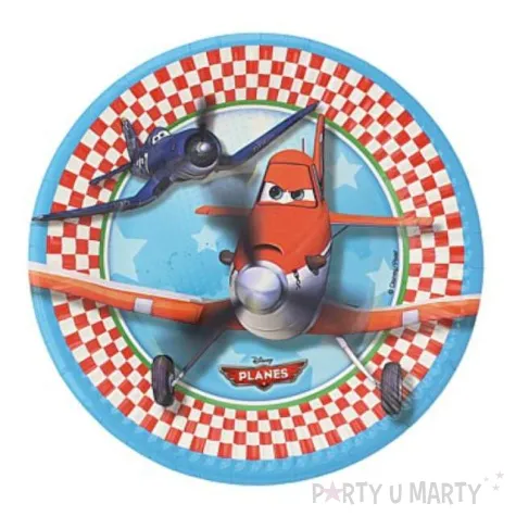 talerzyki papierowe samoloty 19 5 cm 8 szt