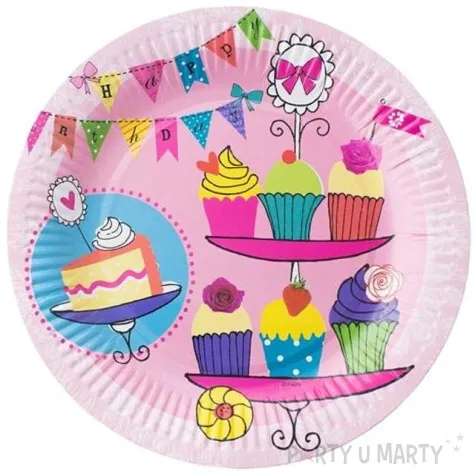 talerzyki papierowe slodka chwila 23 cm 6 szt