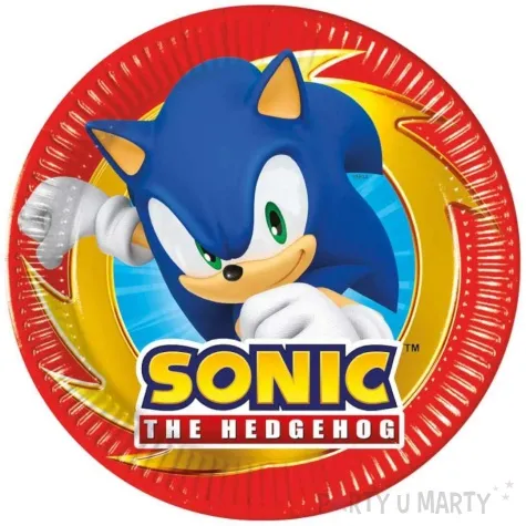 talerzyki papierowe sonic next generation procos 20 cm 8 szt
