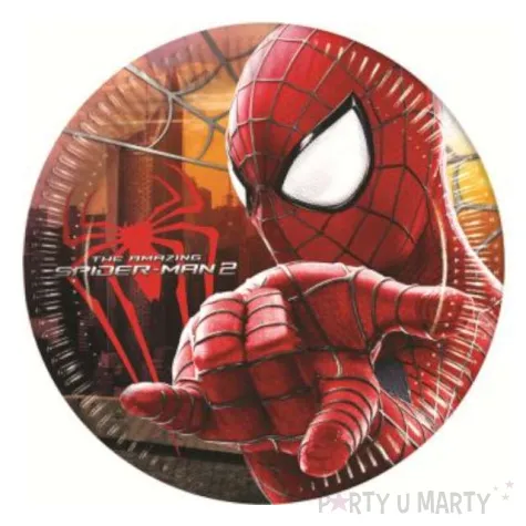 talerzyki papierowe spiderman 2 23 cm 8 szt
