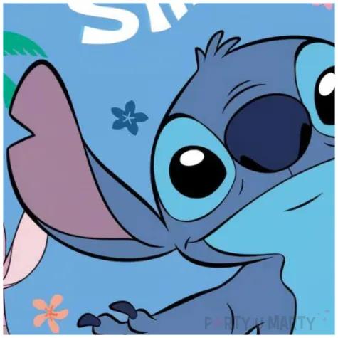 talerzyki papierowe stitch angel niebieski procos 23 cm 8 szt