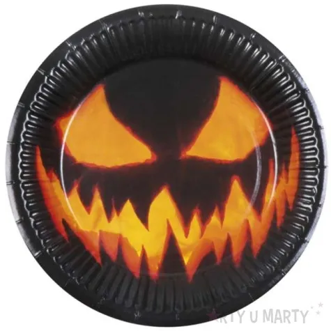 talerzyki papierowe straszna dynia party tino 23 cm 6 szt
