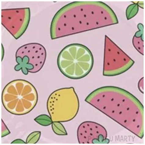 talerzyki papierowe summer party rozowe partypal 18 cm 6 szt