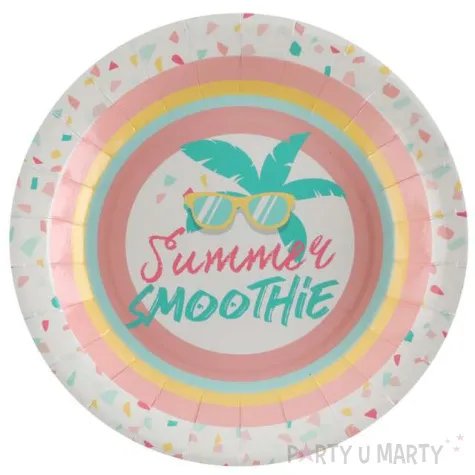 talerzyki papierowe summer smoothie santex 22 5 cm 10 szt