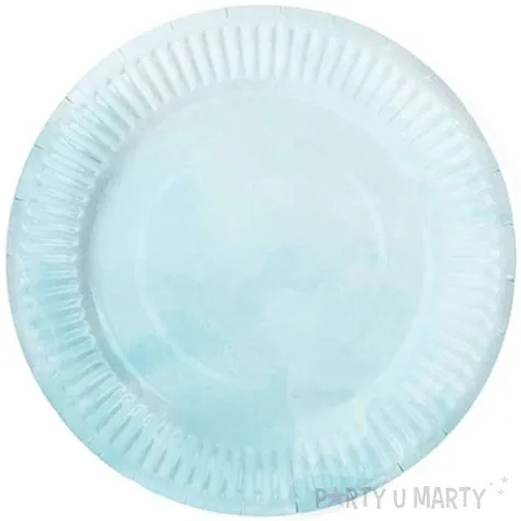 talerzyki papierowe summer time turkusowe partydeco 18 cm 6 szt