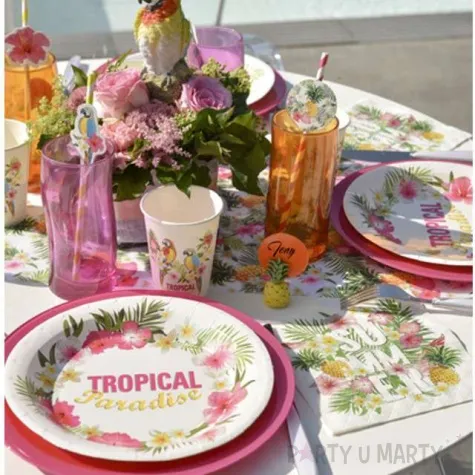 talerzyki papierowe summer tropical santex 23 cm 10 szt