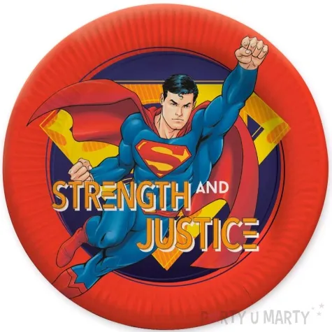 talerzyki papierowe superman party factory 23 cm 10 szt