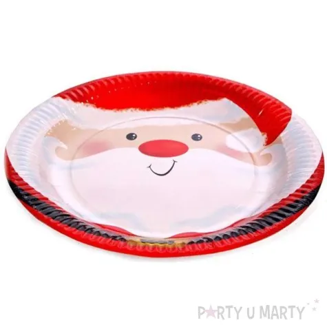 talerzyki papierowe swiety mikolaj fyasa 25 cm 6 szt