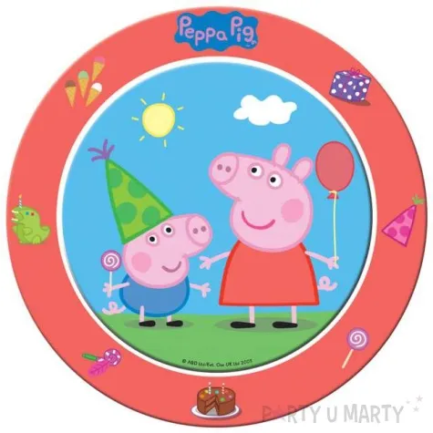 talerzyki papierowe swinka peppa 23 cm 8 szt