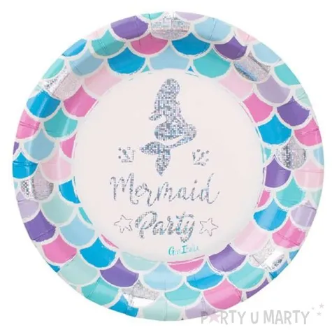talerzyki papierowe syrenia impreza givi 18 cm 8 szt