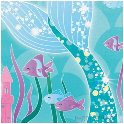 talerzyki papierowe syrenka unique 18 cm 8 szt