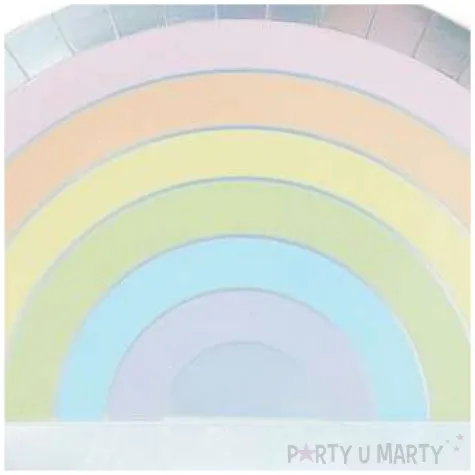 talerzyki papierowe tecza ginger ray 28x16 cm 8 szt