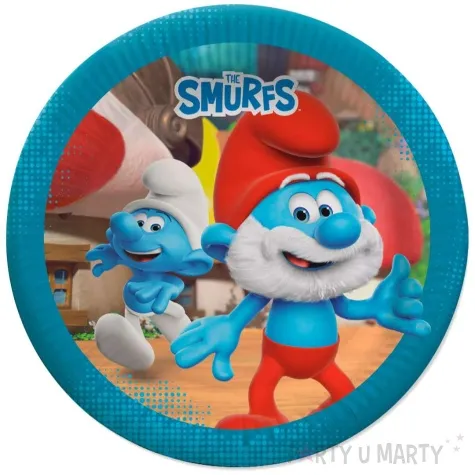 talerzyki papierowe the smurfs papa smerf party factory 23 cm 10 szt