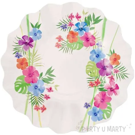 talerzyki papierowe tropical givi italia 21 cm 8 szt
