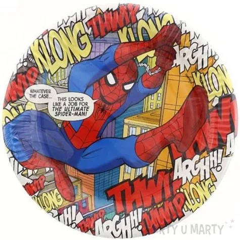 talerzyki papierowe ultimate spiderman procos 23 cm 8 szt
