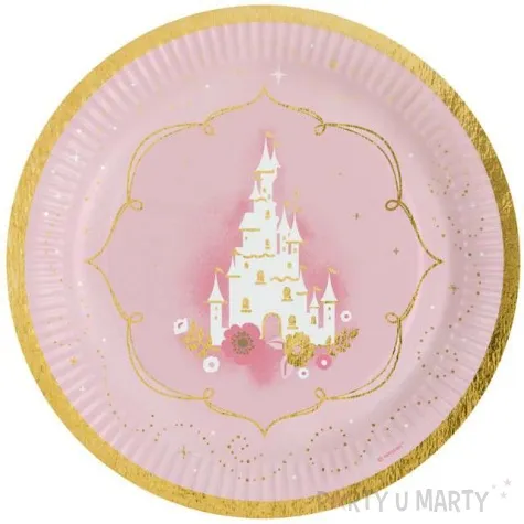 talerzyki papierowe urodziny ksiezniczki amscan 23 cm 8 szt