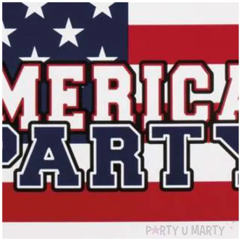 talerzyki papierowe usa american party boland 25 x 25 cm 6 szt