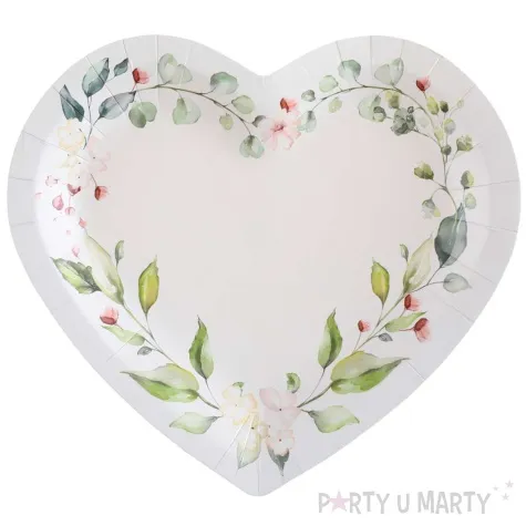 talerzyki papierowe wedding bunting santex 20 cm 10 szt