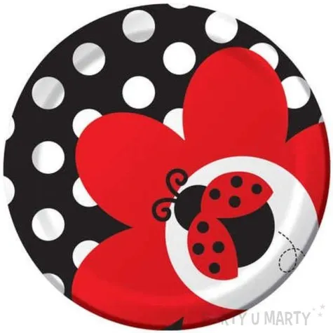 talerzyki papierowe wesola biedronka creative converting 22 cm 8 szt