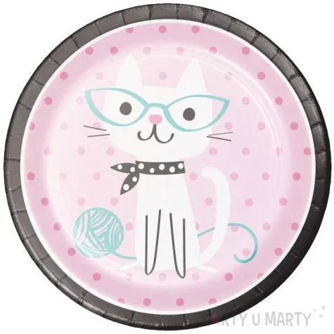 talerzyki papierowe wesole kotki creativeconverting 23 cm 8 szt